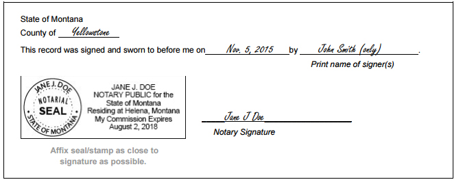 Montana Notary Public Handbook