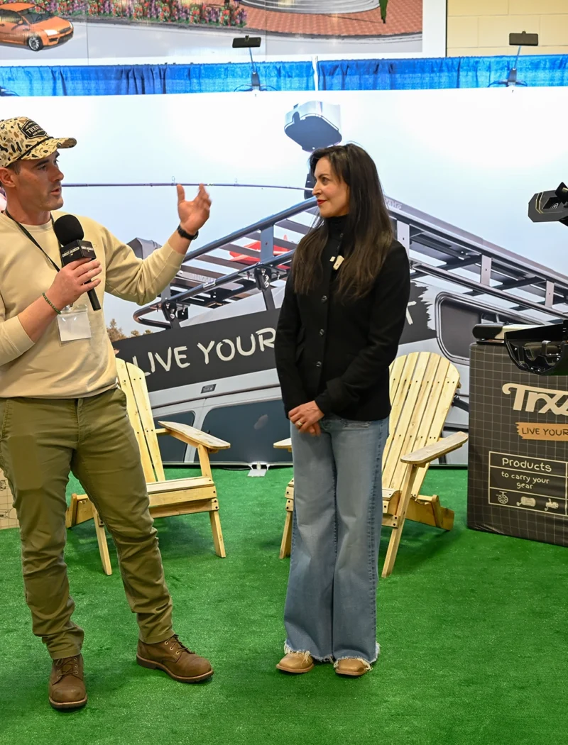 Big Sky, Big Ambitions: Secretary Christi Jacobsen announces over 8,000 new businesses opening across Montana 7 Montana Secretary of State Christi Jacobsen visits with Montana small business, Trxstle, at the 2026 Montana Outdoor Expo.