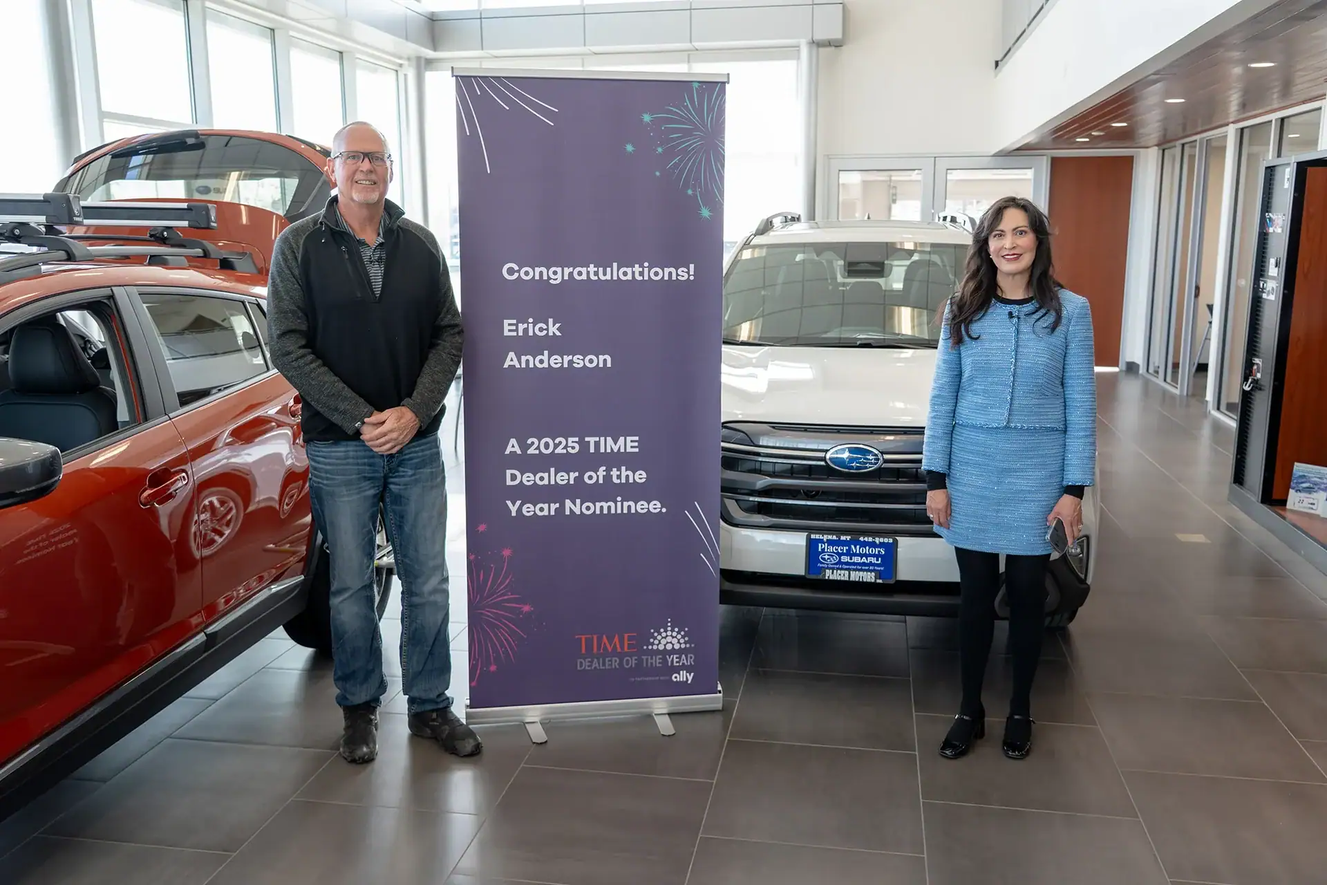 Montana Secretary of State Christi Jacobsen visited local business Placer Motors.