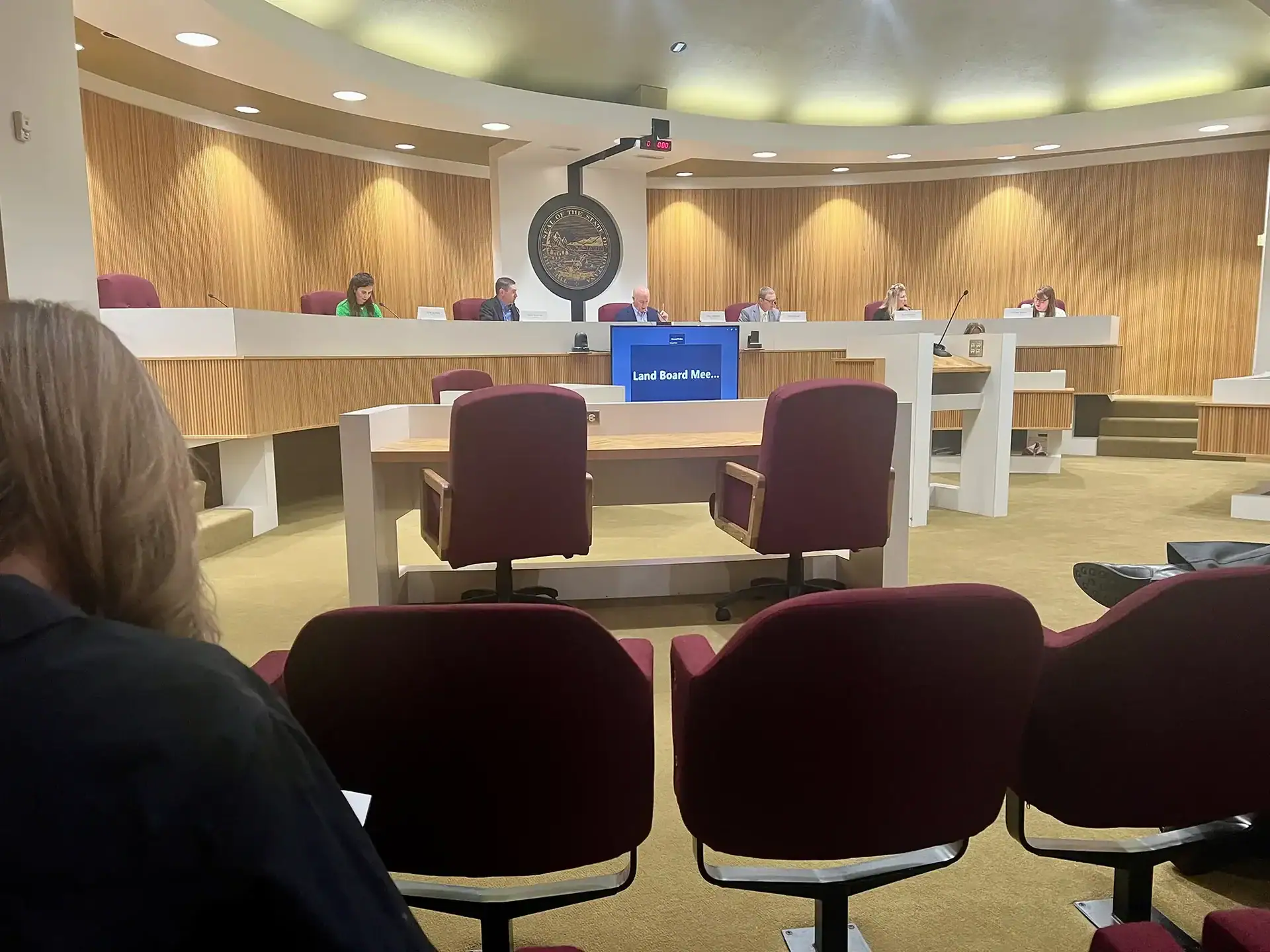 Montana Secretary of State Christi Jacobsen made motions to support logging and oil and natural gas projects during the June 2025 Montana Land Board meeting.