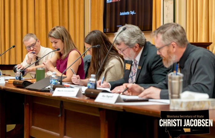 Secretary Christi Jacobsen: State Board of Canvassers gather at State Capitol to initiate post-election audit process 5 Montana's State Board of Canvassers convened at the State Capitol to randomly select the races and precincts for the state's post-election audit.