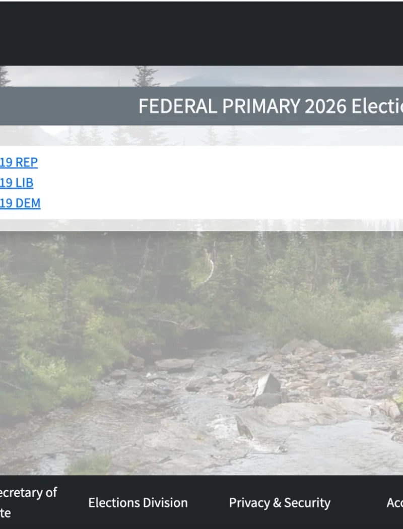 Sample ballots available to Montana voters for the 2026 Primary Election.