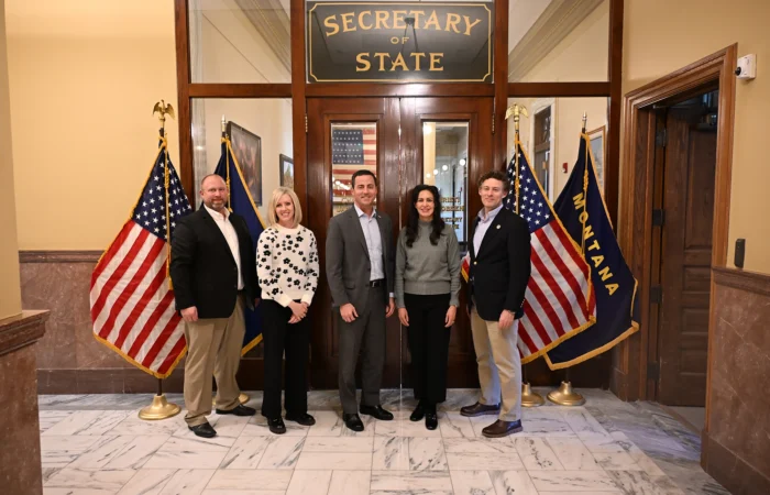 Secretary Christi Jacobsen, SBA officials highlight “Era of Deregulation” and reduced red tape for Montana small businesses 5 Montana Secretary of State Christi Jacobsen met with SBA Rocky Mountain Regional Administrator Justin Everett and Regional Advocate Trent Staggs.
