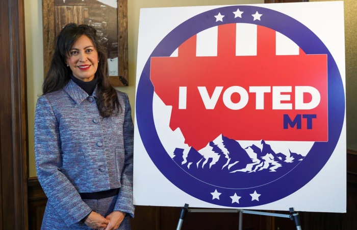 Secretary Christi Jacobsen, Montana Election Team: ‘Montana’s new I Voted sticker on full display during 2026 Primary Election’ 7 Secretary of State Christi Jacobsen unveiled a new Montana "I Voted" sticker ahead of the 2026 elections.