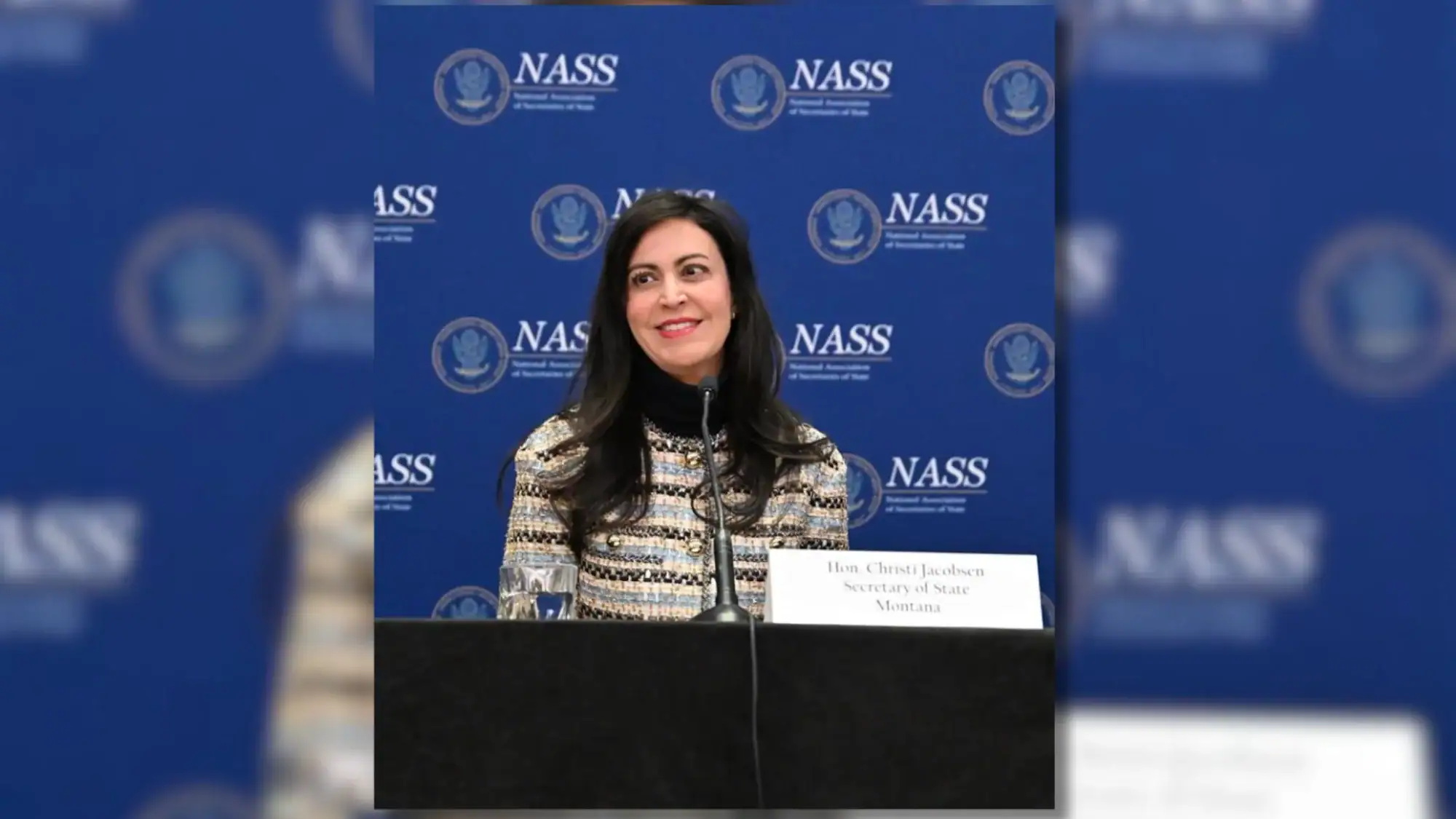 Secretary Christi Jacobsen serving as a co-chair of the national business services committee.