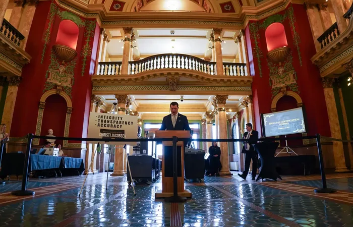 'Integrity, Transparency, Accuracy': Montana Election Team puts vote-counting tabulators through stringent testing in State Capitol rotunda 2 The Montana Election Team independently verified, tested, and certified vote-counting tabulators in the Rotunda of the Montana State Capitol.