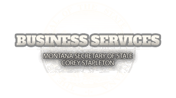 Business Services Montana Secretary Of State Corey Stapleton
